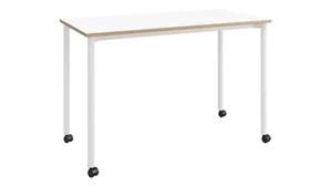 Writing Desks KFI Seating 24in D x 48in W Office Desk with Casters