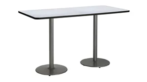 Conference Tables KFI Seating 7ft x 42in W x 30in H Double Pedestal Table