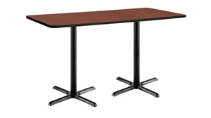 Standing Height Conference Tables KFI Studios 6ft D x 30in W x 42in H Pedestal Table