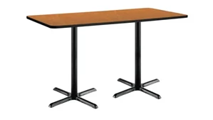 Standing Height Conference Tables KFI Studios 6ft D x 30in W x 42in H Pedestal Table