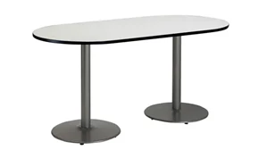 Conference Tables KFI Seating 6ft x 30in RaceTrack Pedestal Table