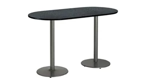 Conference Tables KFI Seating 6ft x 30in RaceTrack Pedestal Table