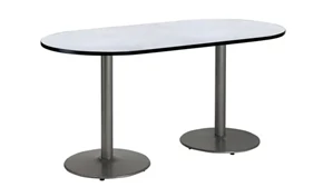 Conference Tables KFI Seating 6ft x 30in RaceTrack Pedestal Table