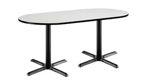 Conference Tables KFI Seating 6ft x 30in RaceTrack Pedestal Table