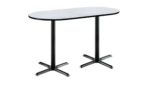 Conference Tables KFI Seating 6ft x 30in RaceTrack Pedestal Table