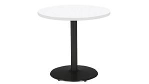 Cafeteria Tables KFI Seating 36in H x 30in Diameter Round Breakroom Table, Round Base