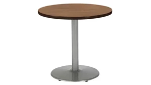 Cafeteria Tables KFI Studios 36in H x 30in Diameter Round Breakroom Table, Round Base
