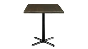 Cafeteria Tables KFI Seating 36in H x 30in Square Vintage Wood Counter Table
