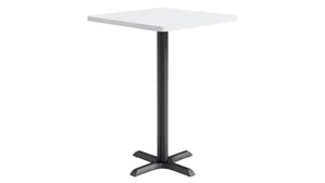 Cafeteria Tables KFI Seating 30in Square, Bar Height, Pedestal Table