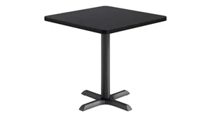 Cafeteria Tables KFI Seating 30in Square Pedestal Table