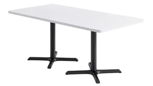 Cafeteria Tables KFI Studios Pedestal Table 36in x 72in Laminate Top Cast Iron Base