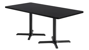 Cafeteria Tables KFI Studios Rectangle Pedestal Table 36in W x 72in D