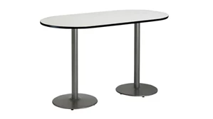 Conference Tables KFI Seating 6ft x 36in RaceTrack Pedestal Table