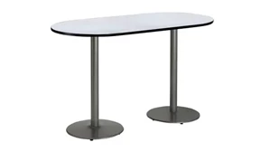 Conference Tables KFI Seating 6ft x 36in RaceTrack Pedestal Table