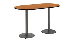 Conference Tables KFI Seating 6ft x 36in RaceTrack Pedestal Table