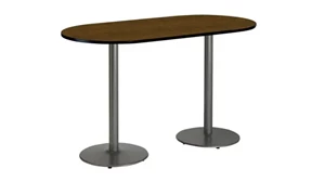 Conference Tables KFI Seating 6ft x 36in RaceTrack Pedestal Table
