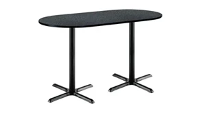 Conference Tables KFI Seating 6ft W x 36in D x 42in H Racetrack Pedestal Table