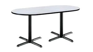 Conference Tables KFI Seating 6ft x 36in RaceTrack Pedestal Table