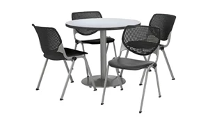 Cafeteria Tables KFI Seating Cafeteria Table with 4 Chairs