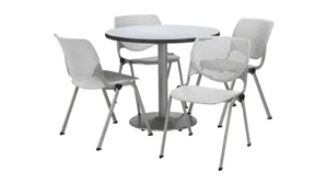 Cafeteria Tables KFI Seating Cafeteria Table with 4 Chairs