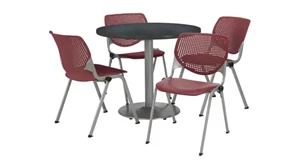 Cafeteria Tables KFI Seating Cafeteria Table with 4 Chairs