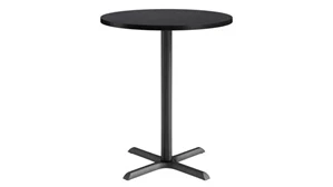 Cafeteria Tables KFI Seating 36in Round, Bar Height, Pedestal Table