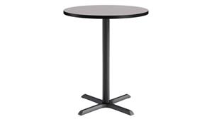 Cafeteria Tables KFI Seating 36in Round, Bar Height, Pedestal Table
