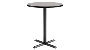 Cafeteria Tables KFI Seating 36in Round, Bar Height, Pedestal Table