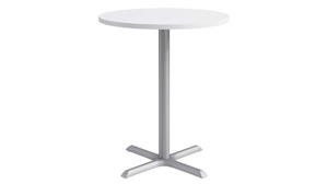 Cafeteria Tables KFI Seating 36in Round, Bar Height, Pedestal Table