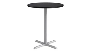 Cafeteria Tables KFI Seating 36in Round, Bar Height, Pedestal Table