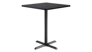 Cafeteria Tables KFI Seating 36in Square, Bar Height, Pedestal Table
