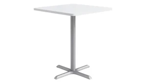 Cafeteria Tables KFI Seating 36in Square, Bar Height, Pedestal Table