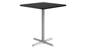 Cafeteria Tables KFI Seating 36in Square, Bar Height, Pedestal Table