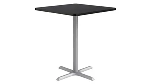 Cafeteria Tables KFI Seating 36in Square, Bar Height, Pedestal Table