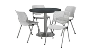 Cafeteria Tables KFI Seating Cafeteria Table with 4 Chairs