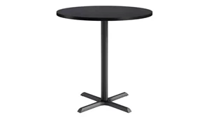 Cafeteria Tables KFI Seating 42in Round, Bar Height, Pedestal Table