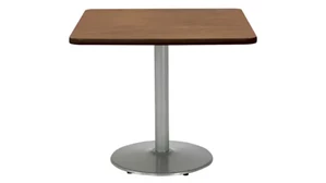 Cafeteria Tables KFI Studios Breakroom Table 36in H X 42in W X 42in D Square Round Base