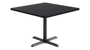 Cafeteria Tables KFI Seating 42in Square Pedestal Table