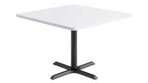 Cafeteria Tables KFI Seating 42in Square Pedestal Table