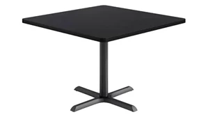 Cafeteria Tables KFI Seating 42in Square Pedestal Table