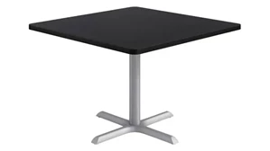 Cafeteria Tables KFI Seating 42in Square Pedestal Table