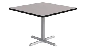 Cafeteria Tables KFI Seating 42in Square Pedestal Table