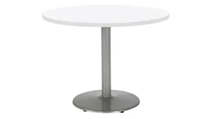 Cafeteria Tables KFI Seating 36in H x 48in Diameter Round Breakroom Table, Round Base