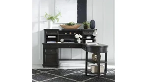 L Shaped Single Pedestal Desks WFB Designs L-Shaped Desk Set