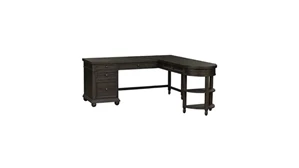 L Shaped Single Pedestal Desks WFB Designs Opt L-Shaped Desk Set