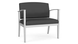 Lobby & Guest Chairs - Metal Lesro Polyurethane Bariatric Chair