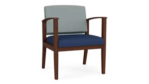Lobby & Guest Chairs - Wood Lesro Guest Chair Oversize Upholstered Seat and Back