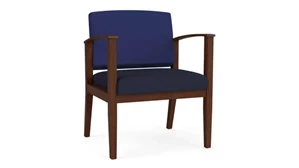 Lobby & Guest Chairs - Wood Lesro Guest Chair Oversize Upholstered Seat and Back