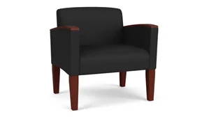 Lobby & Guest Chairs - Wood Lesro Polyurethane Oversize Guest Chair