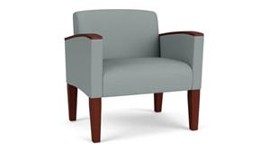 Lobby & Guest Chairs - Wood Lesro Polyurethane Oversize Guest Chair